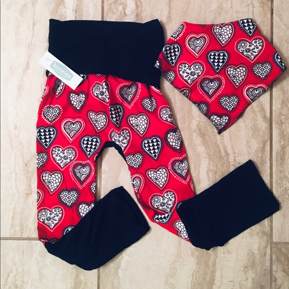 NWT Grow-With-Me Pants and Bib Set